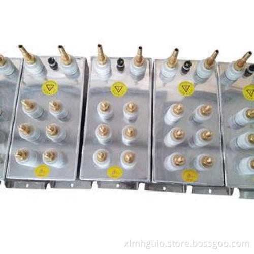 Aluminium 3000KVAR High Voltage Power Capacitors Solid Medi